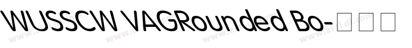 WUSSCW VAGRounded Bo字体转换